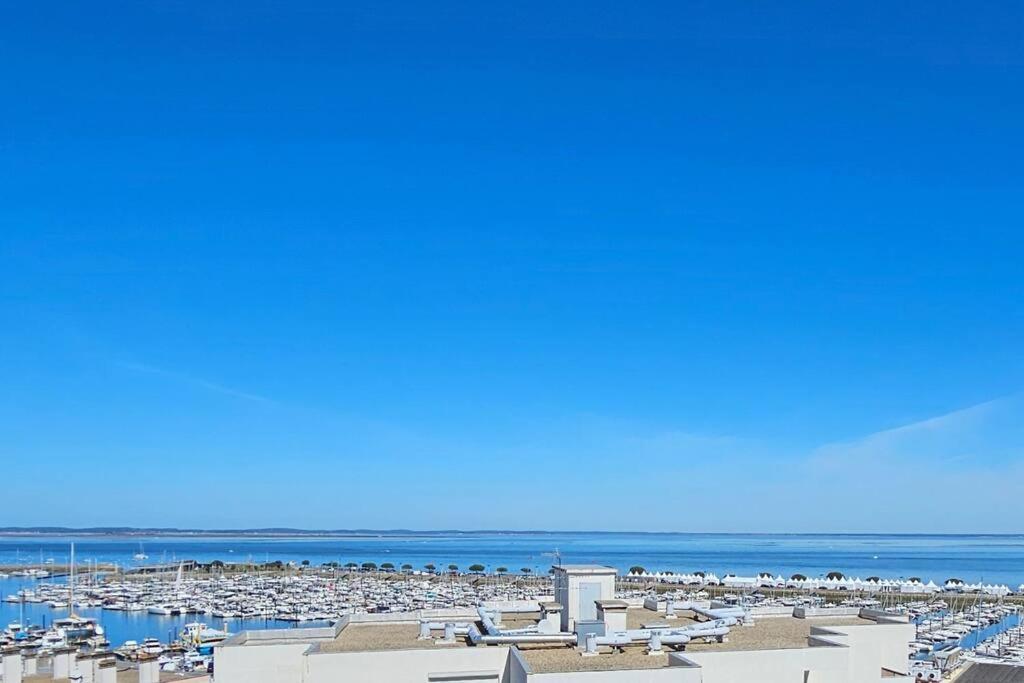 Vue Panoramique Sur Bassin,Piscine Et Terrasse Appartement Arcachon Buitenkant foto