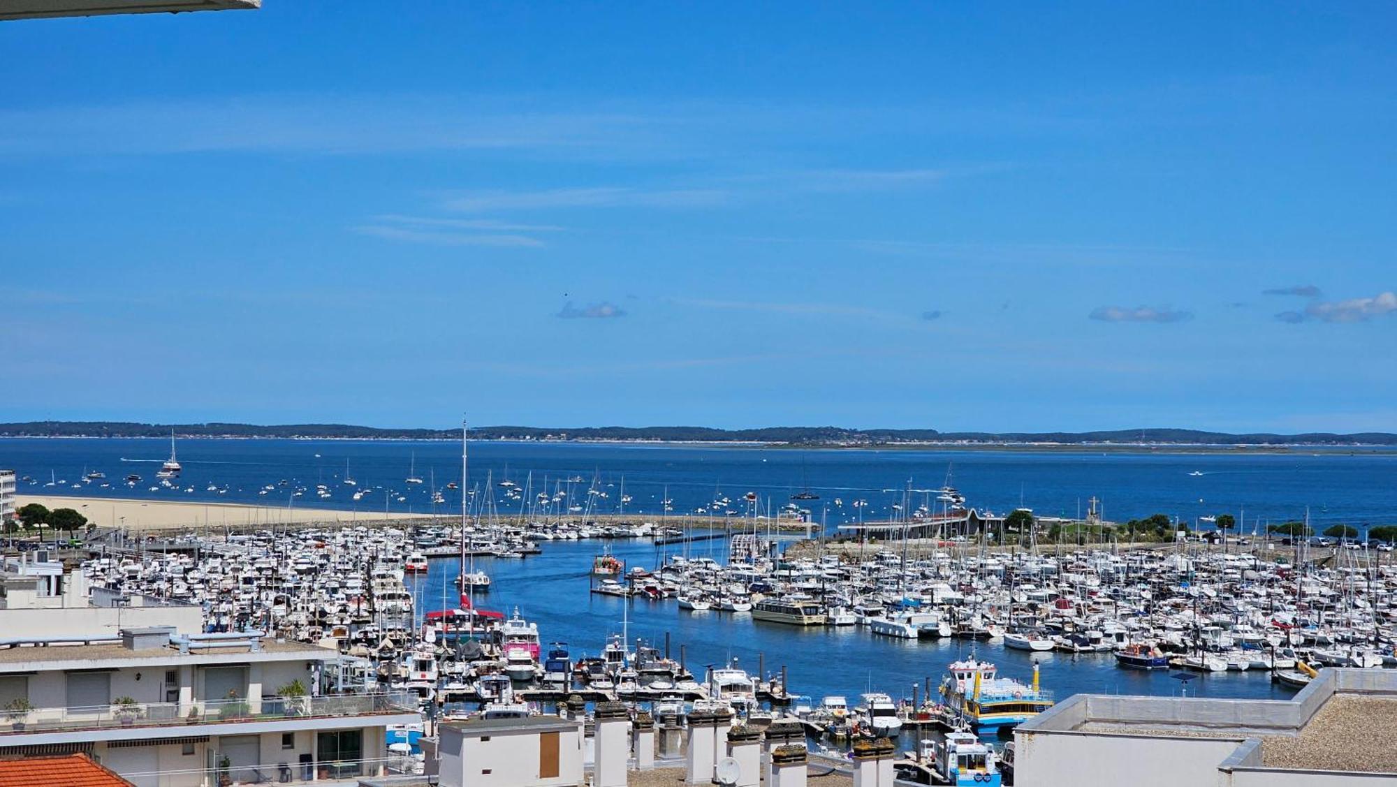 Vue Panoramique Sur Bassin,Piscine Et Terrasse Appartement Arcachon Buitenkant foto