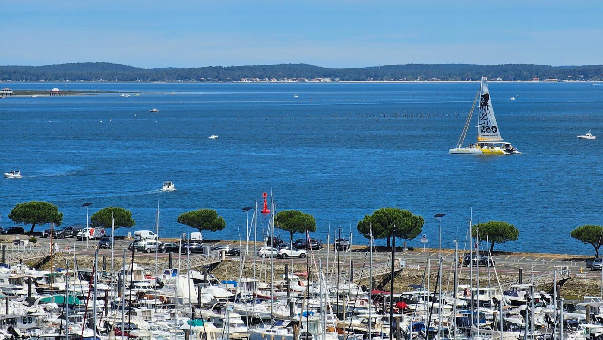 Vue Panoramique Sur Bassin,Piscine Et Terrasse Appartement Arcachon Buitenkant foto